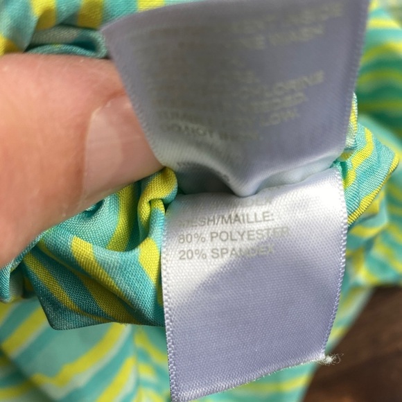 Zella Kids Lime Green and Aqua Romper - Picture 4 of 12